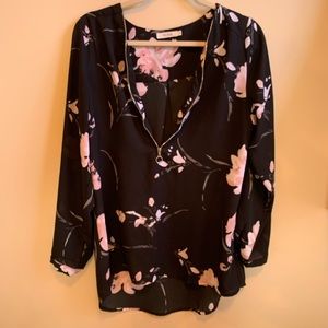 Dress top with zipper